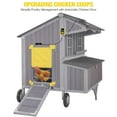 thumbnail image 4 of Aivituvin Chicken Coop Upgrade Durable Outdoor Chicken House with Large Wheels, Nesting Box, Leakproof Pull-on Tray and UV-Resistant Roof Panel (Grey), 4 of 8