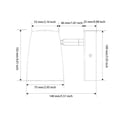 thumbnail image 4 of Luz de pared montada Bearachild para dormitorio lámpara de noche interior color negro, 4 of 6