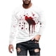 thumbnail image 2 of Blusas y camisas de manga larga con cuello redondo para hombre, estilo casual, cuello redondo, manga larga, para Halloween, con estampado, de poliéster, 2 of 5