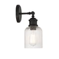 thumbnail image 2 of Trade Winds Harold 1-Light Wall Sconce in Matte Black, 2 of 6