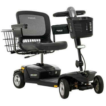 Pride Go Go Endurance Li Mobility scooter with Rear Basket, Cup Holder, and Saddle bag included