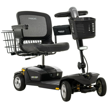 Pride Go Go Endurance Li Mobility scooter with Rear Basket, Cup Holder, and Saddle bag included