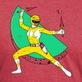 thumbnail image 3 of CafePress - Power Rangers Yellow Ranger W Men's Deluxe T Shirt - Mens Tri-blend T-Shirt, 3 of 4