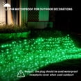 thumbnail image 3 of Red de luces navideñas Dirnun, 160 LED, 1,5 m x 2 m, verde, resistente al agua, 3 of 8
