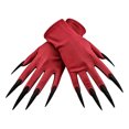 thumbnail image 2 of Halloween Monster Claw Gloves, Long Sparkling Nails Cosplay Costume Accessories for Halloween Party, 2 of 5