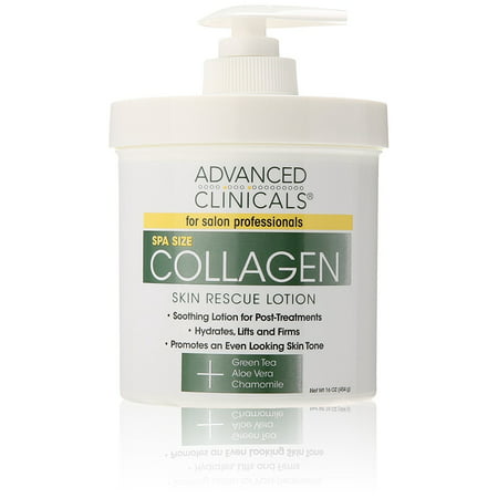 Advanced Clinicals Collagen Skin Rescue Lotion, 16