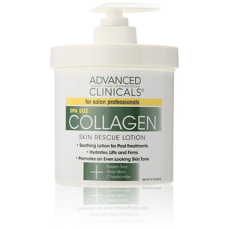 Advanced Clinicals Collagen Skin Rescue Lotion, 16 (Best Over The Counter Collagen Cream)