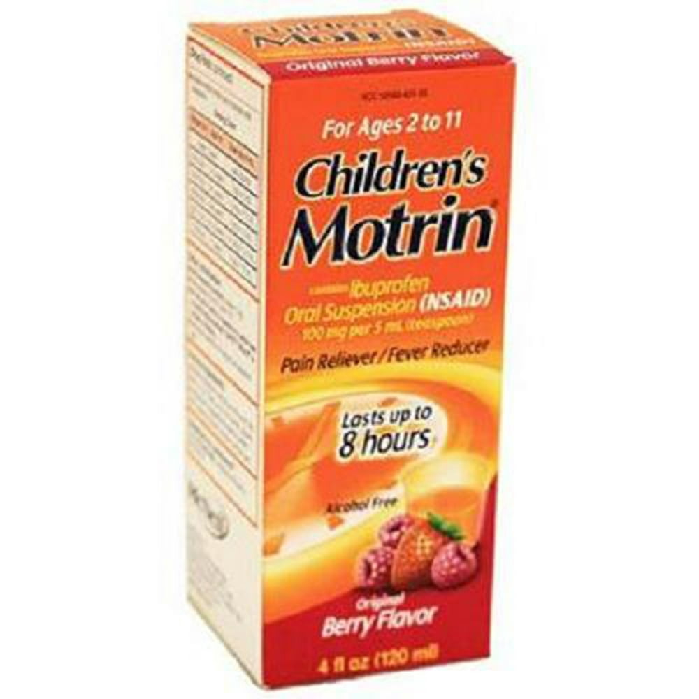 Product Of Motrin, Childrens Pain/Fever Reducer Berry Flavor, Count 1