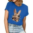 thumbnail image 2 of Ichuanyi Womens Vintage Flowers Crew Neck Shirt Graphic Tee Casual Graphic Tees Tops, 2 of 5