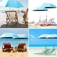 thumbnail image 2 of LHWEN 360° Adjustable Beach Umbrella with Large Clip Sunshade for Outdoor Camping Chair Umbrella Wind and Easy to Assemble Portable Sun for Family Outings and Baby Walks, 2 of 5