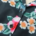 thumbnail image 6 of Women's Dressy Business Shirts Short Sleeve Collared Floral Print Casual Fashion Spring Tops Work Button Down Blouses, 6 of 6