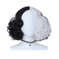 thumbnail image 1 of Jumpingount Peluca de disfraz negra y a juego, pelo rizado largo para juego de rol, accesorio de Cosplay resistente al calor para mujer, vestido de Cuidado del cabello Tipo4, 1 of 6