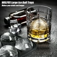 thumbnail image 5 of Walfos Sphere Ice Mold Tray & Large Square Ice Cube Tray - Ice Sphere Maker - Big Silicone Ice Cube Molds for Whiskey, Cocktails, Bourbon -Easy Release & Food Grade, Set of 2, 5 of 7
