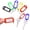 Blue, variant on 50Pcs Keyring Tags Plastic Key Fobs ID Tags with Split Keyring Paper Insert Key Tags Writing Paper Keychain Organizer