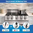 thumbnail image 5 of 5pcs Gas Stove Knob Lock, Baby Proof Oven Knobs Covers Lock For Child Safety, Stove Knob Locks With Universal Size Child Safety Guards, 5 of 5