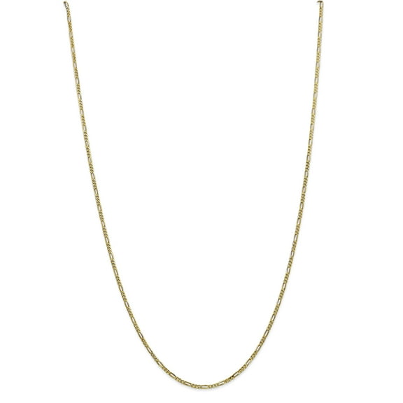 Primal Gold 10 Karat Yellow Gold 1.75mm Polished Figaro Chain