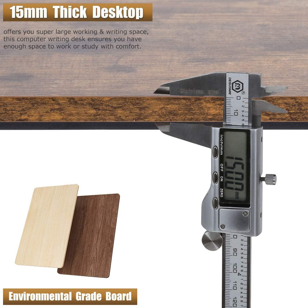 PayLessHere 47 inch Computer Desk Modern Writing Desk, Simple Study Table, Industrial Office Desk, Sturdy Laptop Table for Home Office, Vintage