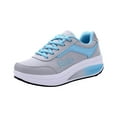 thumbnail image 2 of HAOTAGS Women's Breathable Athletic Running Sneakers Lace Up Comfortable Walking Shoes Blue Size 10, 2 of 5
