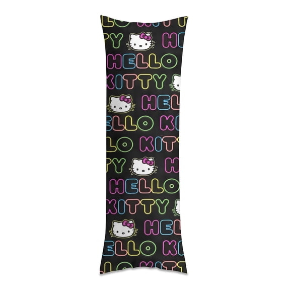 Hello Kitty Anime Body Pillow Cover Ultra Soft Microfiber Pillowcases with Hidden Zipper Closure 16x48inch