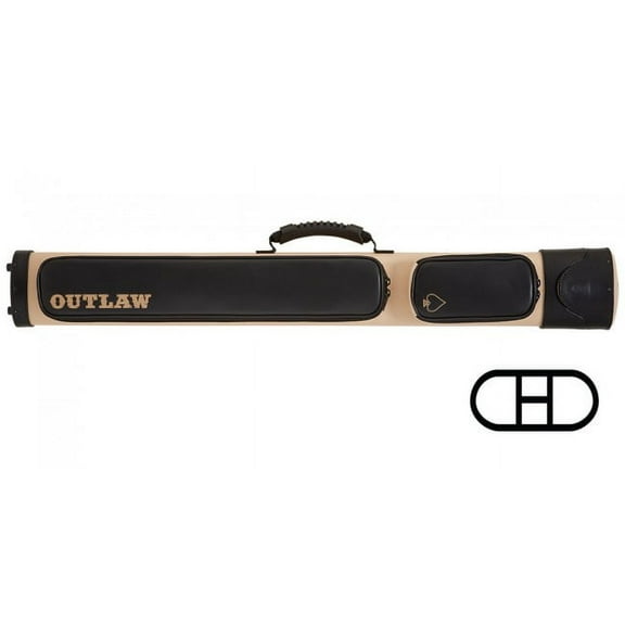 Outlaw OLX22 2x2 Hard Pool Cue Case  Billiard Stick Bag Billiards Cues