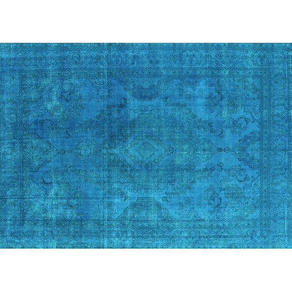 Ahgly Company Indoor Rectangle Persian Light Blue Bohemian Area Rugs, 8' x 10'