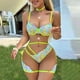 thumbnail image 3 of Gibobby Ropa interior mujer sexy Ropa Interior Divertida para Mujer, Escote En V Profundo, Encaje Sexy, Vestido Transparente, Vestido para Conjuntos De Lencería(Amarillo, G), 3 of 5