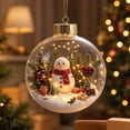 thumbnail image 7 of DefiDgd Lighted Clear Acrylic Christmas Ball Ornament,3D Miniature Snowy Winter Scene Hanging Bauble With Gold Cap for Xmas Tree Holiday Home Decor,Gift, 7 of 7