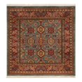 thumbnail image 2 of Unique Loom Sahand Collection Area Rug - Alexander (4' 1" Square Light Blue/Light Brown), 2 of 6