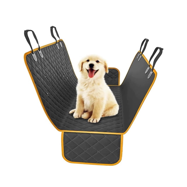 Black Full Surround Car Pet Mat Waterproof Rear Seat Dog Mat Full Surround Seat Mat
