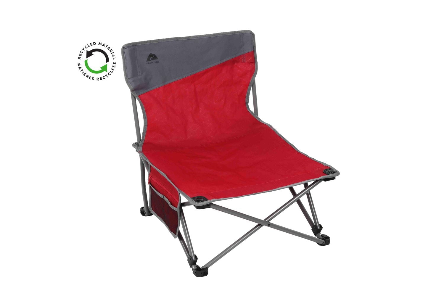 Ozark Trail Quad Low Event Chair, Red