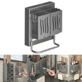 thumbnail image 3 of Wall-Mounted Kitchen Utensil Holder Cutlery Rack Draining Storage Box Organizers Multifunctional Chopsticks Spoon Racks, 3 of 6