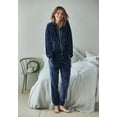 thumbnail image 3 of ellos Women's Plus Size Velour Hooded Sweatshirt - 34/36, Fig, 3 of 5
