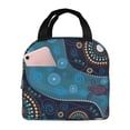 thumbnail image 1 of Fotbe Bohemian Turtle Bolsa Térmica con Estampado y Forro de Aluminio Grueso Bolsa de Almuerzo con Bolsillo Frontal para Hombres y Mujeres, Ideal para Trabajo, Escuela, 1 of 8