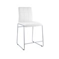 thumbnail image 1 of ACME Gordie Counter Height Chair in White PU & Chrome, 1 of 2