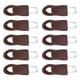 thumbnail image 1 of Minnieouse Tirador de cremallera de repuesto para ropa, fijador de cremallera desmontable para bolsa de viaje, maleta, mochila, fijador de Accesorios de disfraces Marrón 8 # 10 piezas, 1 of 6