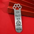 thumbnail image 5 of 2Pcs Funny Pet Dog Paw Bookmarks, Stainless Steel Book Marks for Book Lovers Stationery Gifts for Dog Lovers Office Supplies Birthday Gifts for Your Family, 5 of 12