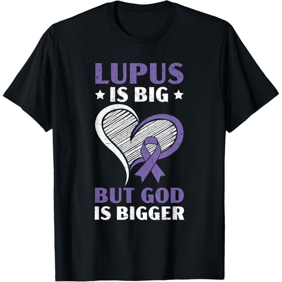Lupus Awareness Purple Ribbon SLE Autoimmune Disease T-Shirt