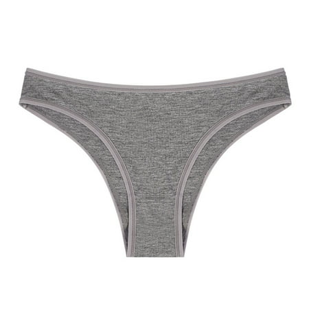 

Larisalt Womens Panties Seamless Women s Motive Cotton Multipack Thong Panty Gray XL