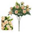 thumbnail image 2 of 5 Ramos Flores Rose Artificiales Rama Decorativa 50 Flores Xtellar beige, 2 of 3