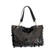 thumbnail image 2 of Bolso de hombro con lentejuelas Tote de gran capacidad - Bolso de cadena para desplazamientos de moda, estilo coreano, bolso portátil para viajes casuales y portátiles, diseño plisado suave, 2 of 6