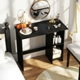 thumbnail image 4 of Patiojoy Small Computer Desk Home PC Laptop Table w/ Modern Writing Desk w/ 3-position Adjustable Shelf Compact Writing Desk w/ Anti-Toppling Kit Black, 4 of 10