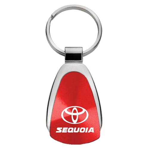 INC Toyota Sequoia Red Teardrop Keychain Au-Tomotive Gold 