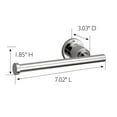 thumbnail image 5 of Design House Geneva Modern Bathroom Toilet Paper Holder, Polished Chrome, 5 of 10