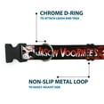 thumbnail image 5 of Warner Bros. Horror Movies Pet Collar, Dog Collar Plastic Buckle, Friday the 13th Jason Voorhies Mask Text Black Red White, 11 to 16.5 Inches 1.0 Inch Wide, 5 of 7