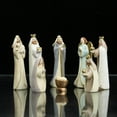 thumbnail image 4 of Bfogop Nativity Set for Christmas Indoor 2.8 inch 8 Pcs Figurines Nativity Scene Manger Set Holy Family Statue Crib Jesus Crib Ornament Church Xmas Home Catholic Religious Decor, 4 of 7