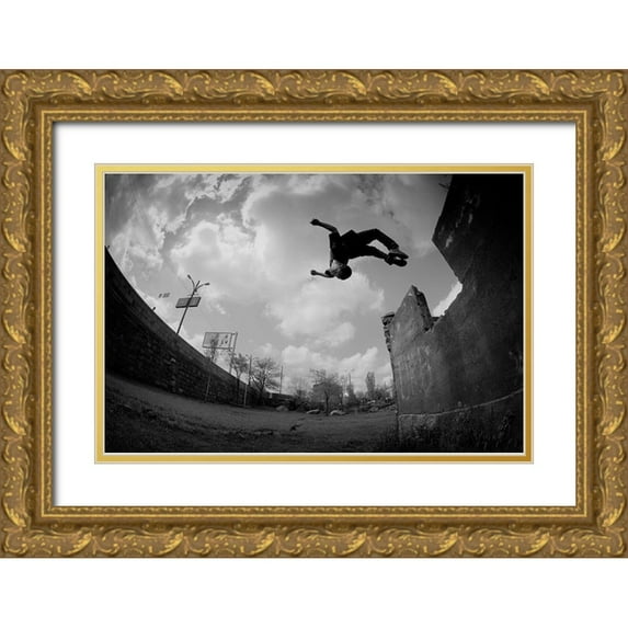 Manvelyan, Suren 24x17 Gold Ornate Wood Framed with Double Matting Museum Art Print Titled - Jumper