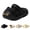 Black, variant on Cat Paw Slippers, 3D Ears & Tail, Thick EVA Cloud Cushion Sole, Breathable Closed-Toe Clogs with Arch Support, Adjustable Strap 2-in-1 Sandals for Indoor & Outdoor