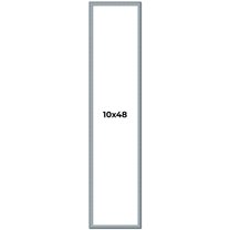 10x48 Frame Blue Scuffed Farm Board Solid Wood Picture Frame Width 0.75 Inches | Interior Depth 0.5