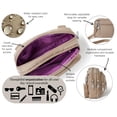thumbnail image 4 of Baggallini Bolso bandolera pequeño con triple cremallera para mujer - Riñonera convertible de 8x6 pulgadas - Ligero resistente al agua, 4 of 5