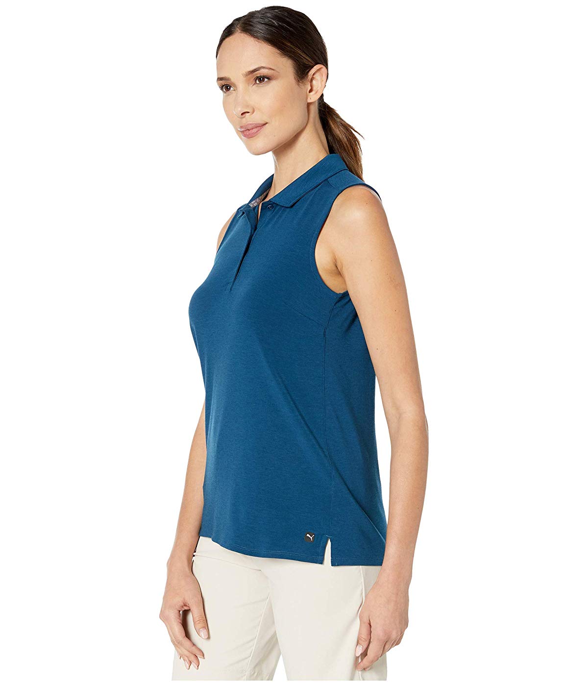 puma collarless golf shirt